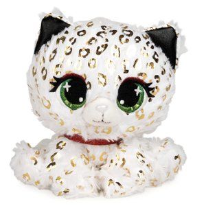 P.Lushes Designer Fashion Pets 24K Carti Snow Leopard Stuffed Animal Plush, 6"
